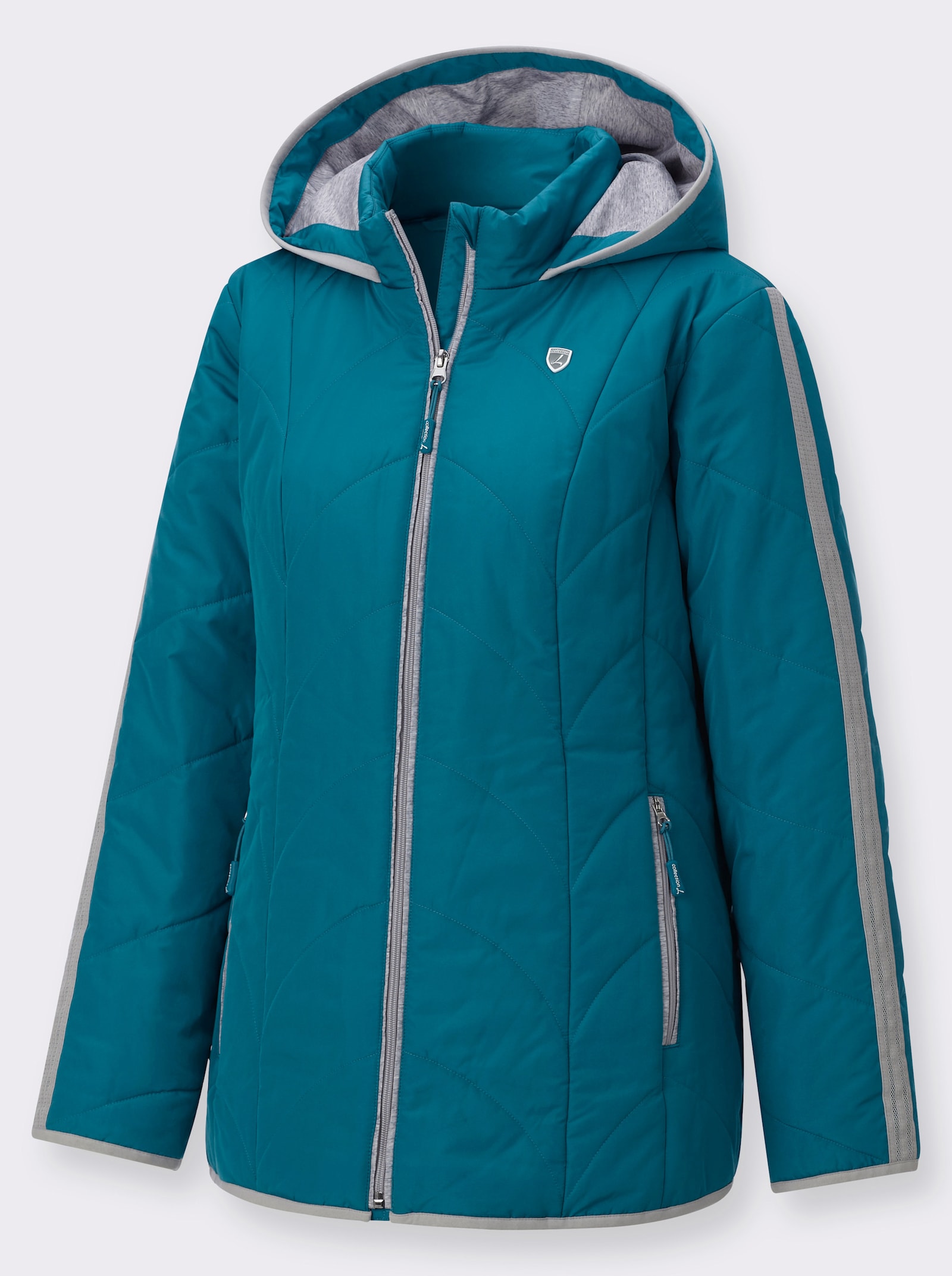 Steppjacke mit Innentasche - aquapetrol