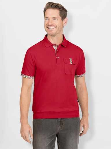 Hajo Kurzarm-Poloshirt - kirsche