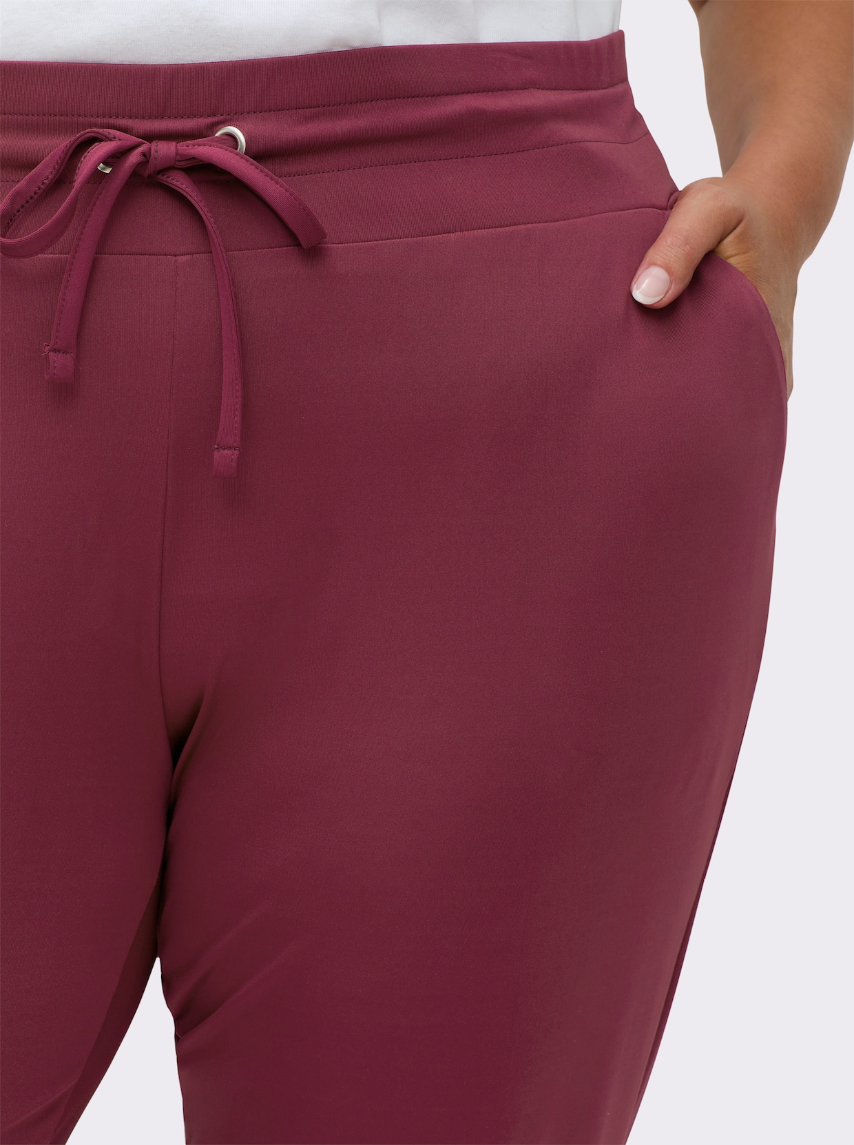 Schlupfhose in Stretch-Qualität - bordeaux