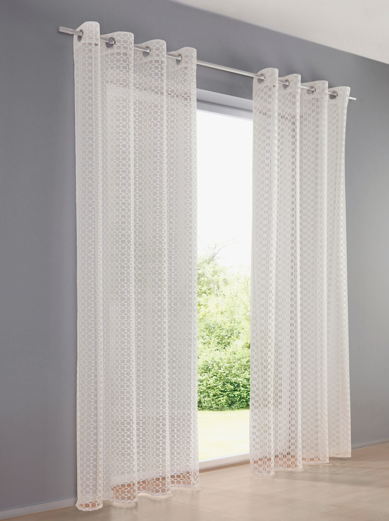 heine home Decor. vitrage - offwhite