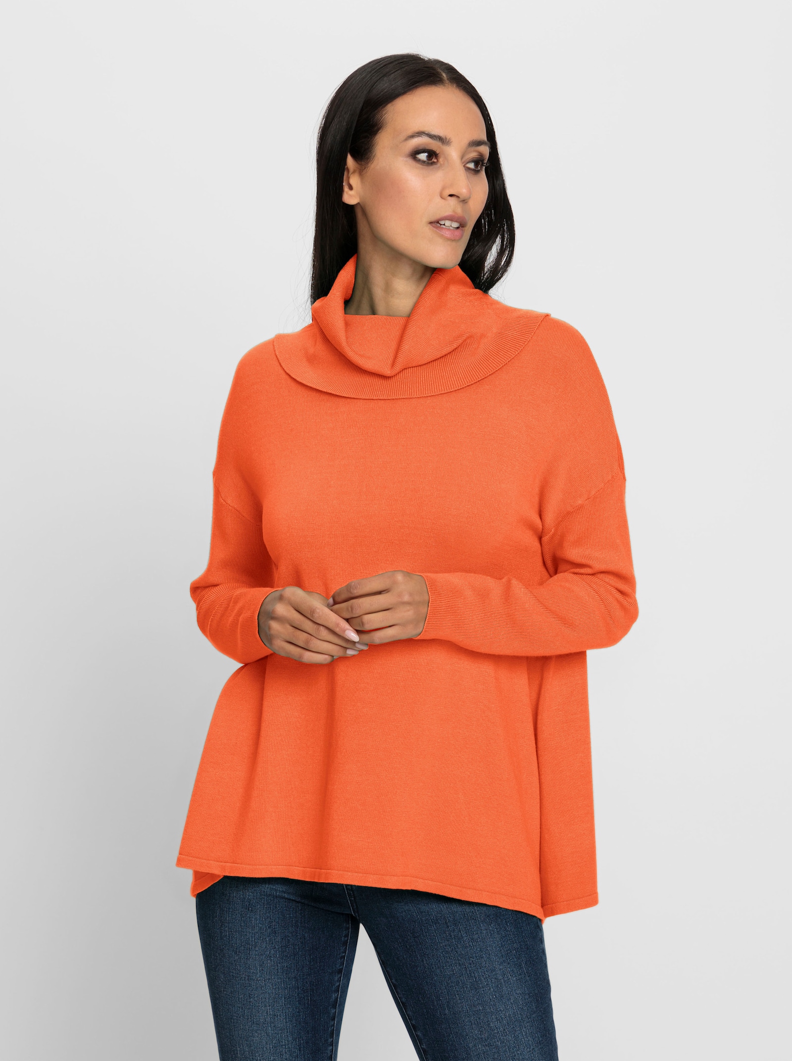 heine Rollkragenpullover im Oversized-Look - orange