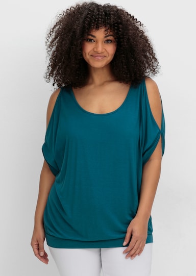 sheego Shirt - dunkelpetrol