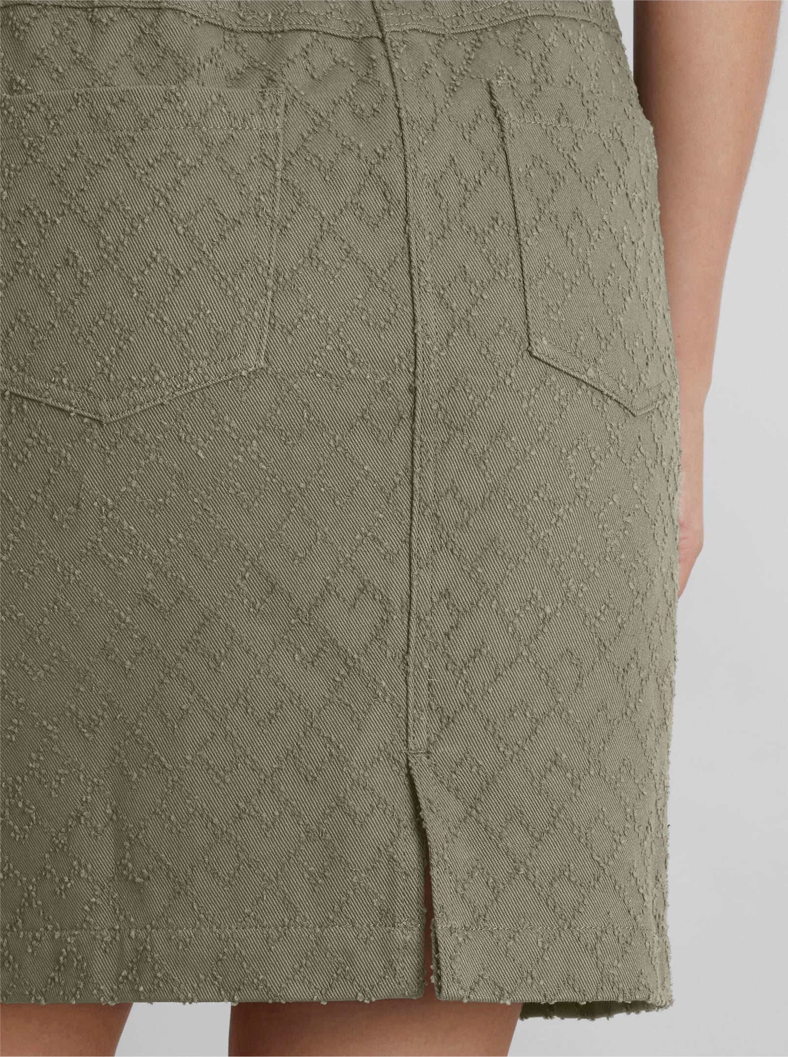 heine Webrock mit Jacquard-Muster - khaki