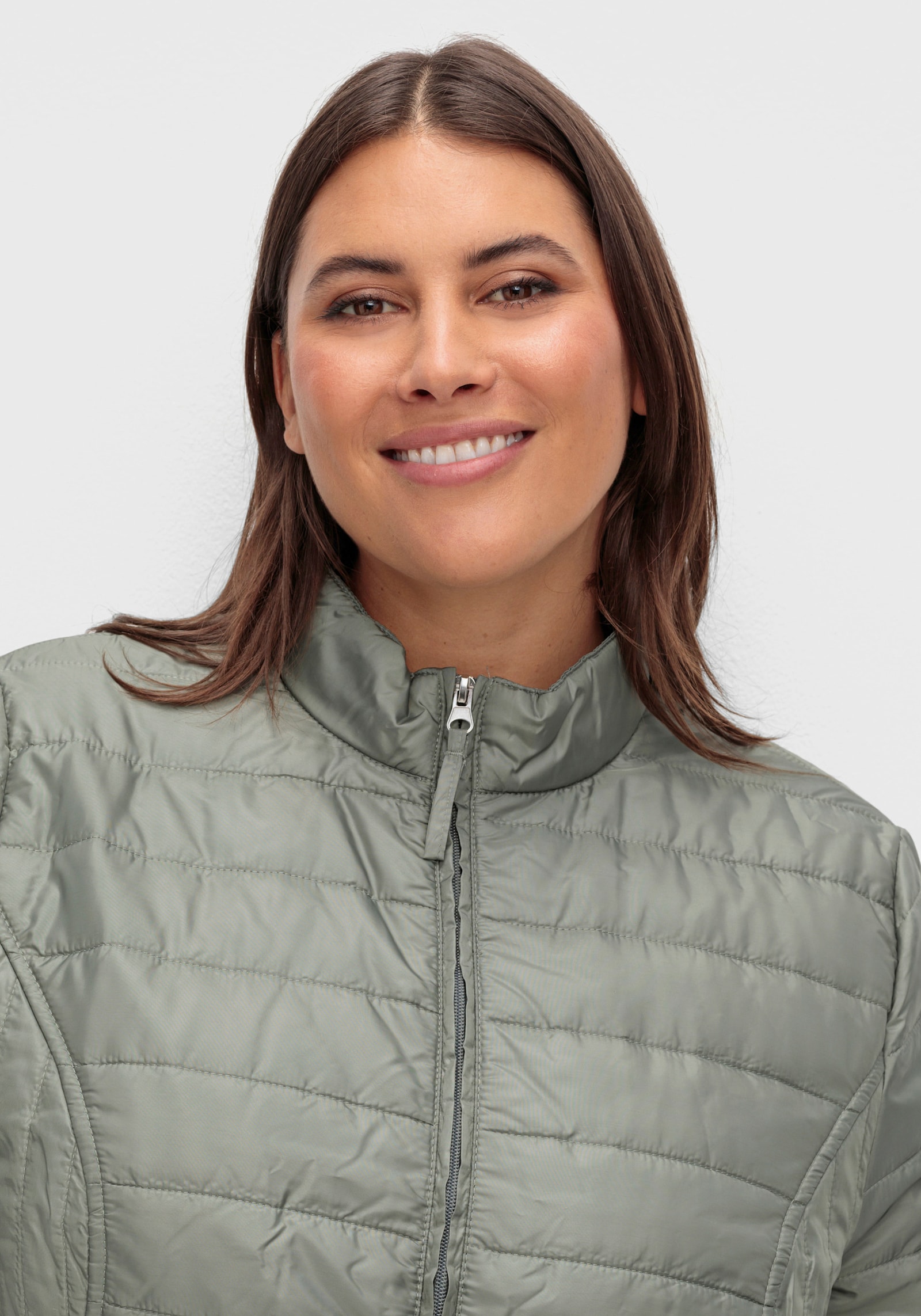 Steppjacke leicht wattiert - schilf