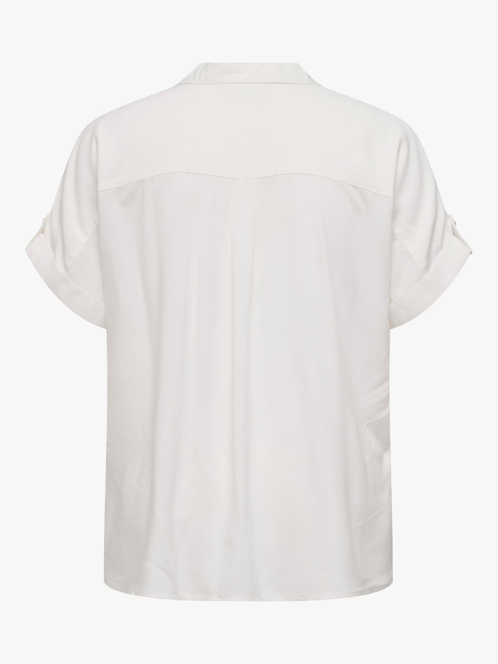 ONLY CARMAKOMA Kurzarmbluse - snow white