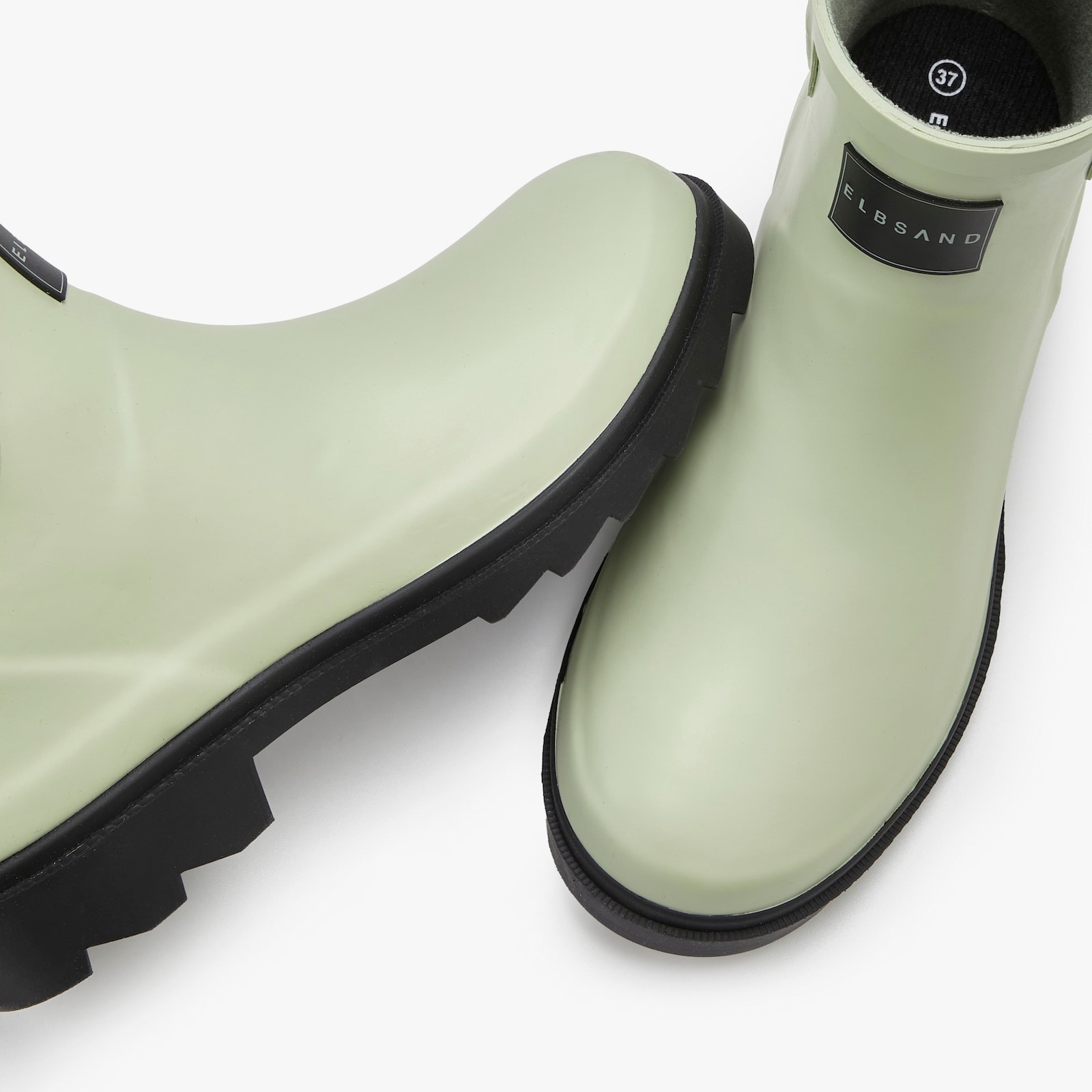 Elbsand Gummistiefelette - mintgrün