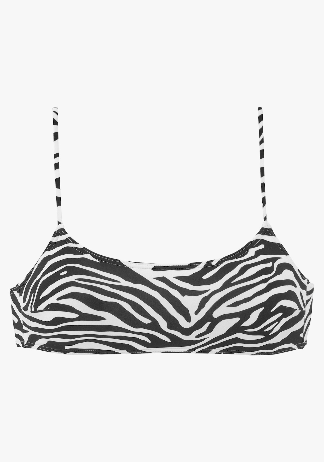 Venice Beach haut de bikini bustier - noir-blanc