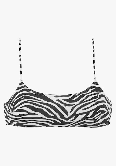 Venice Beach haut de bikini bustier - noir-blanc