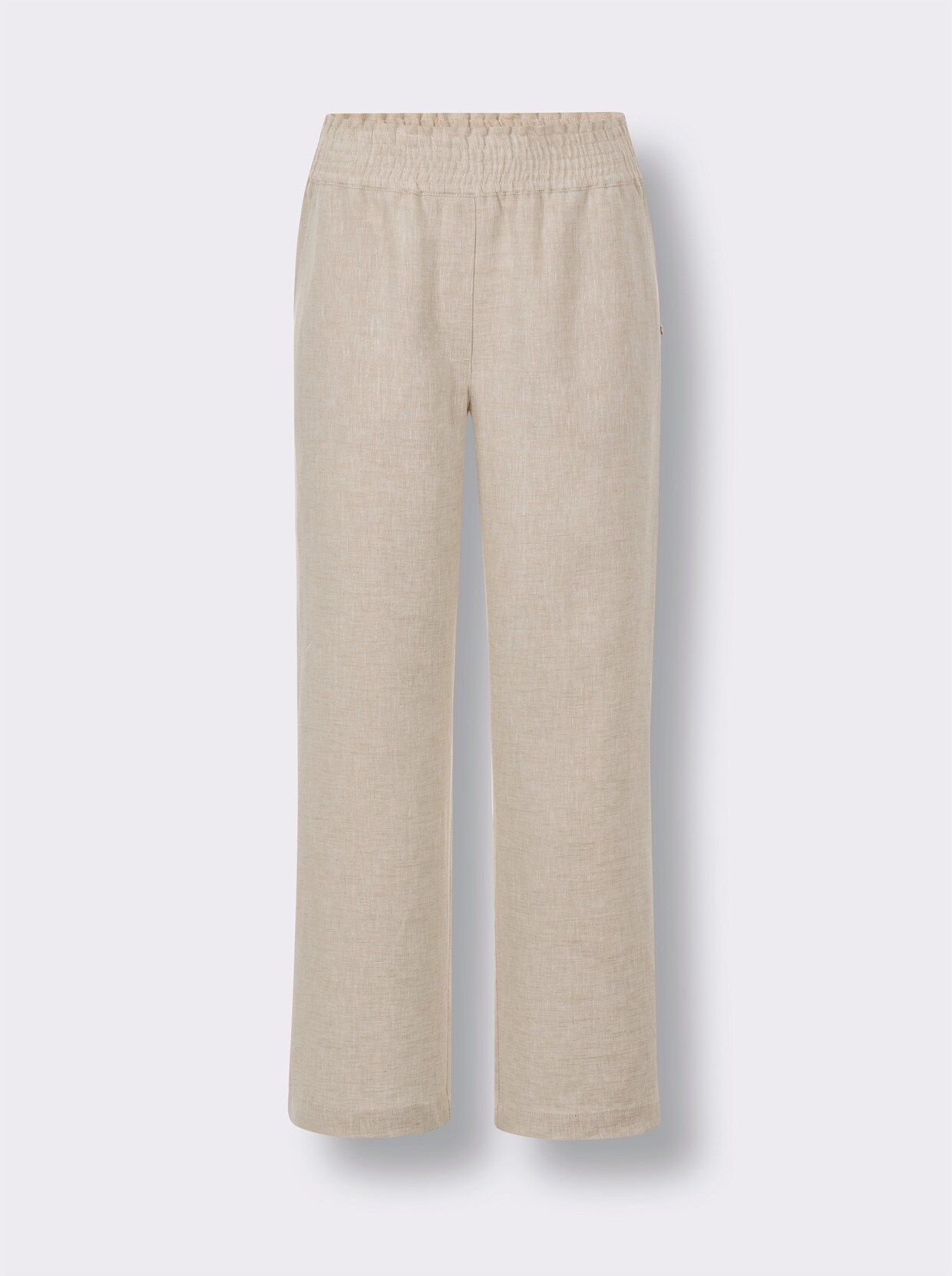 CREATION L PREMIUM Leinenhose - sand-meliert