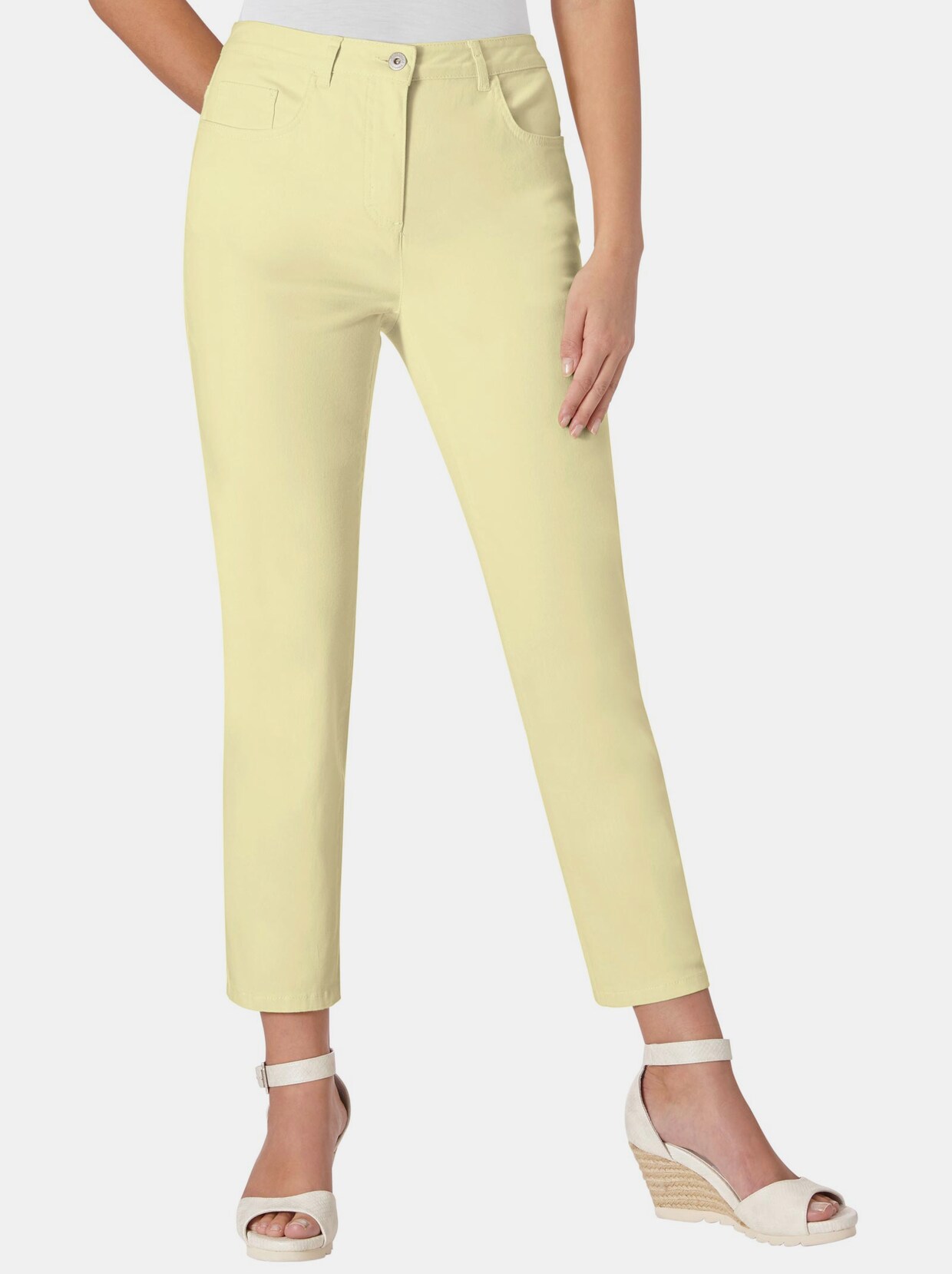 pantalon extensible - jaune clair