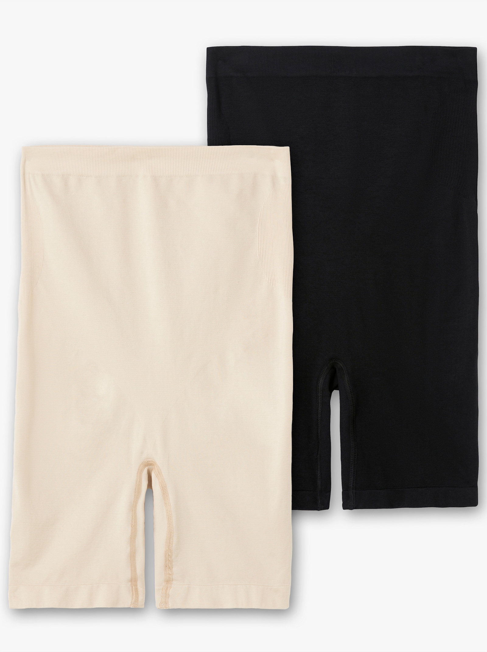 sheego Formpants im Doppelpack, extrahohe Taille - hautfarben+schwarz