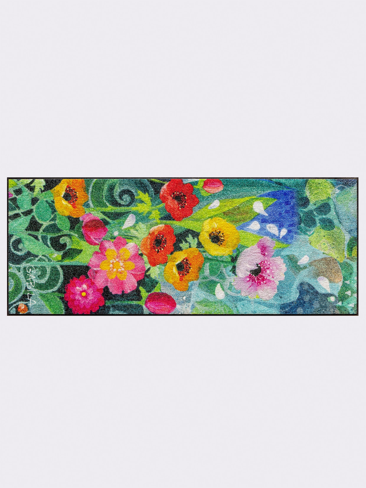 Salonloewe Fußmatte - grün-bunt
