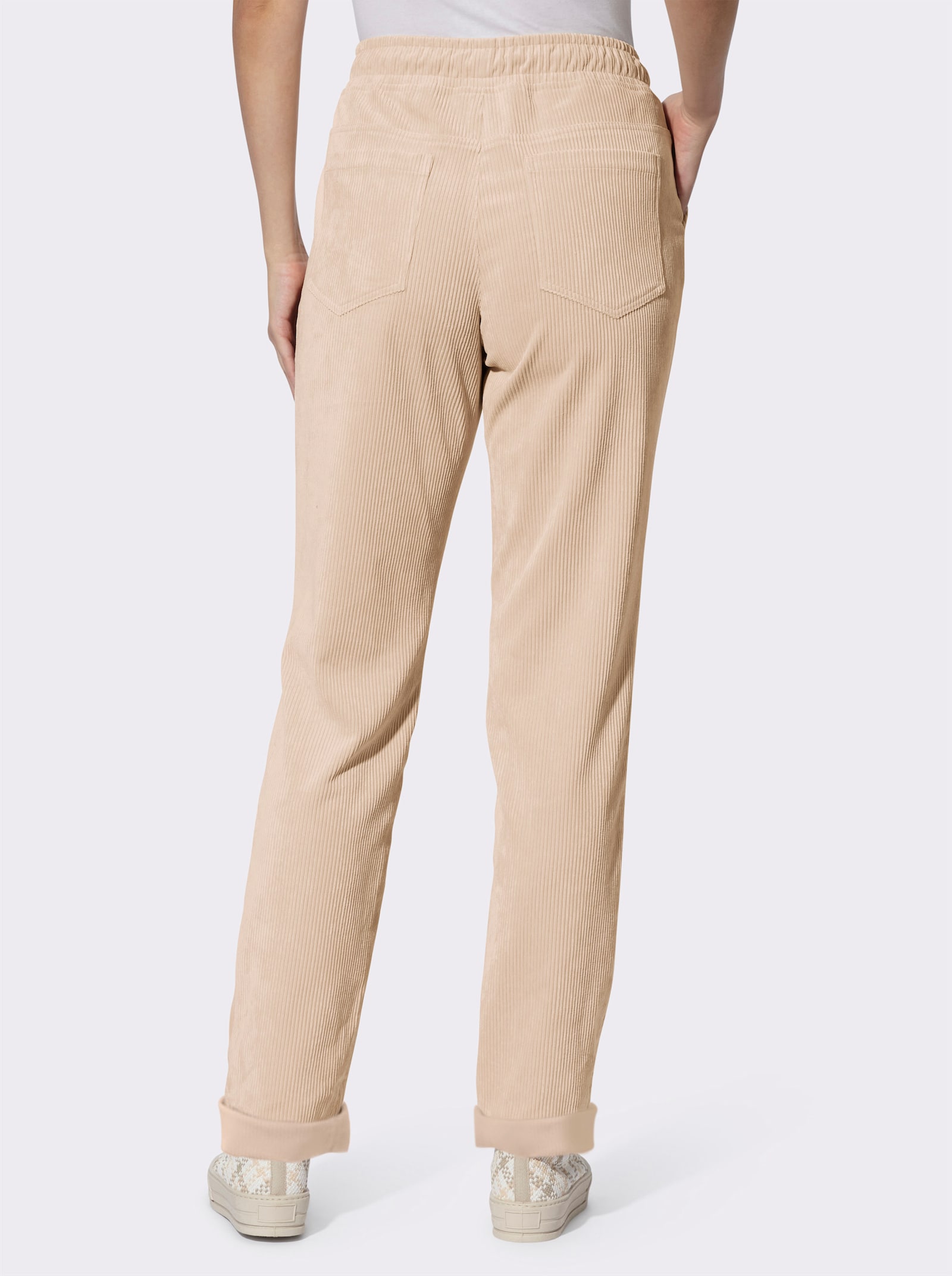 heine Cordhose mit Rundum-Dehnbund - elfenbein