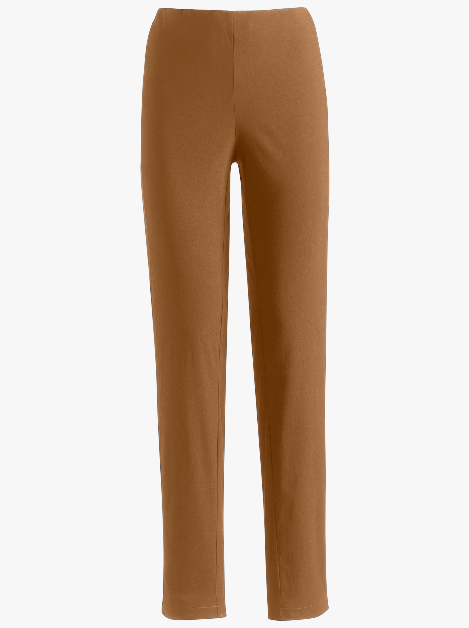 Stehmann Comfort line Broek met comfortband van viscose - cognac