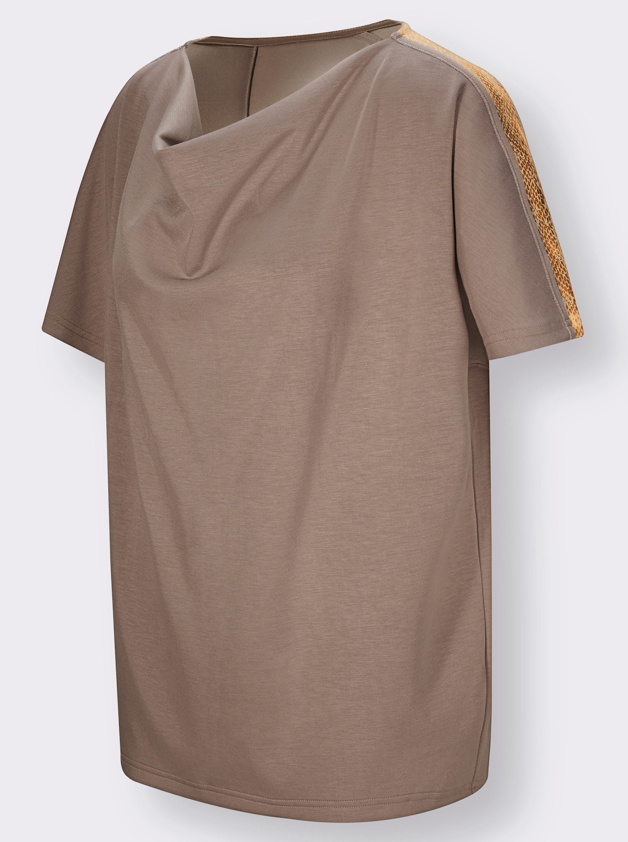 Sweatshirt - taupe-bronzefarben-bedruckt