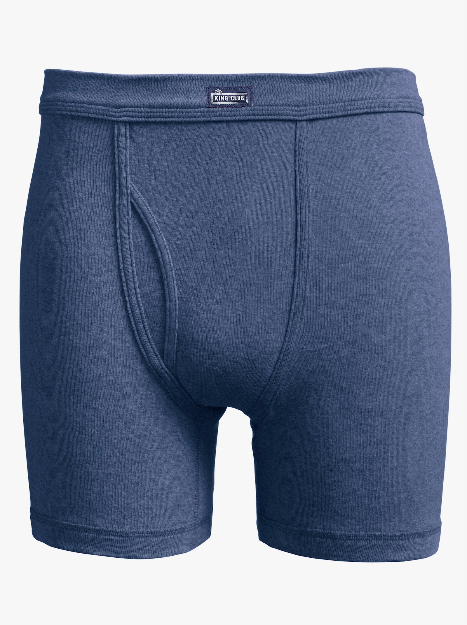 KINGsCLUB Krátke nohavice - tmavomodrá melírovaná