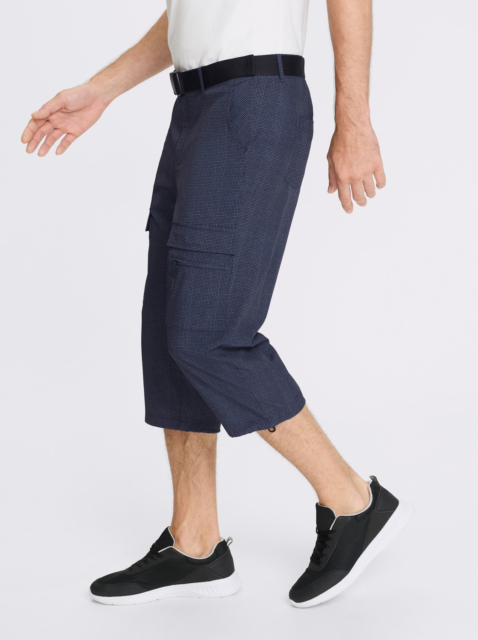 Catamaran Sports Funktionshose inklusive Gürtel - marine-gemustert