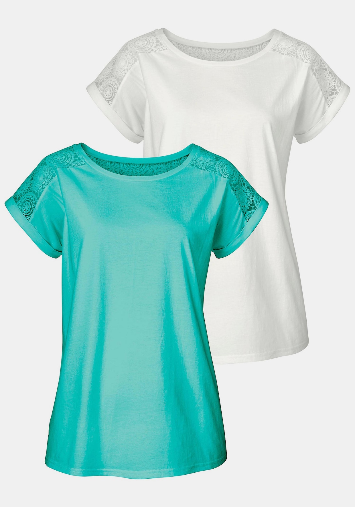 Vivance T-Shirt - 1x mint + 1x creme