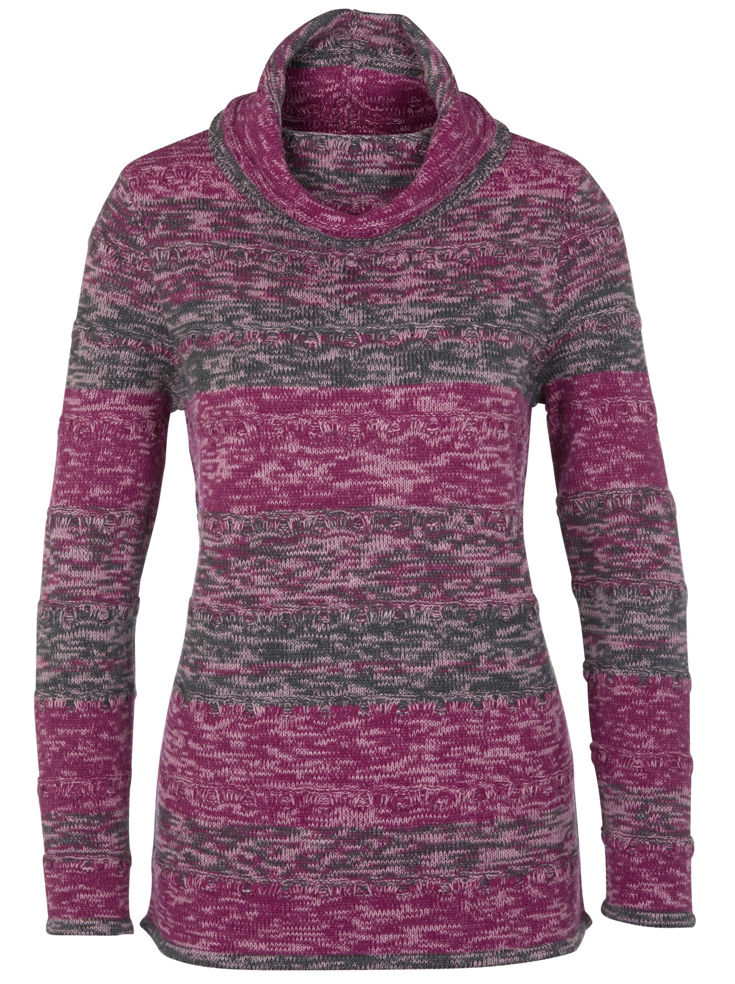 Pullover - beere-geringelt