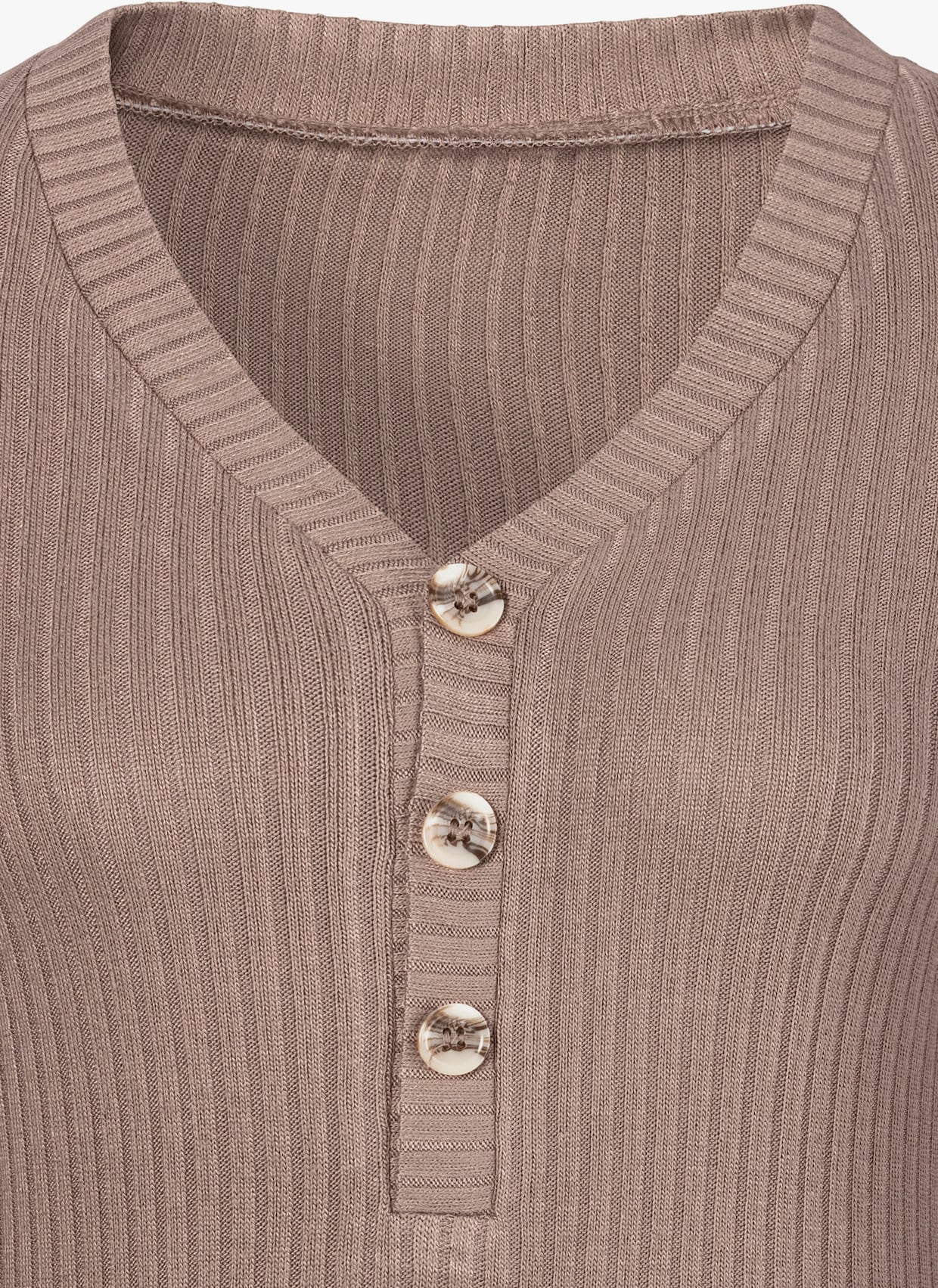 LASCANA T-shirt à manches longues - taupe