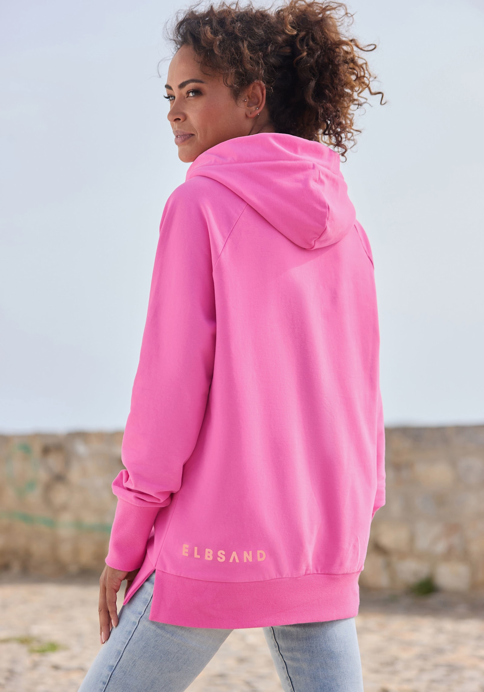 Elbsand Kapuzensweatshirt - pink