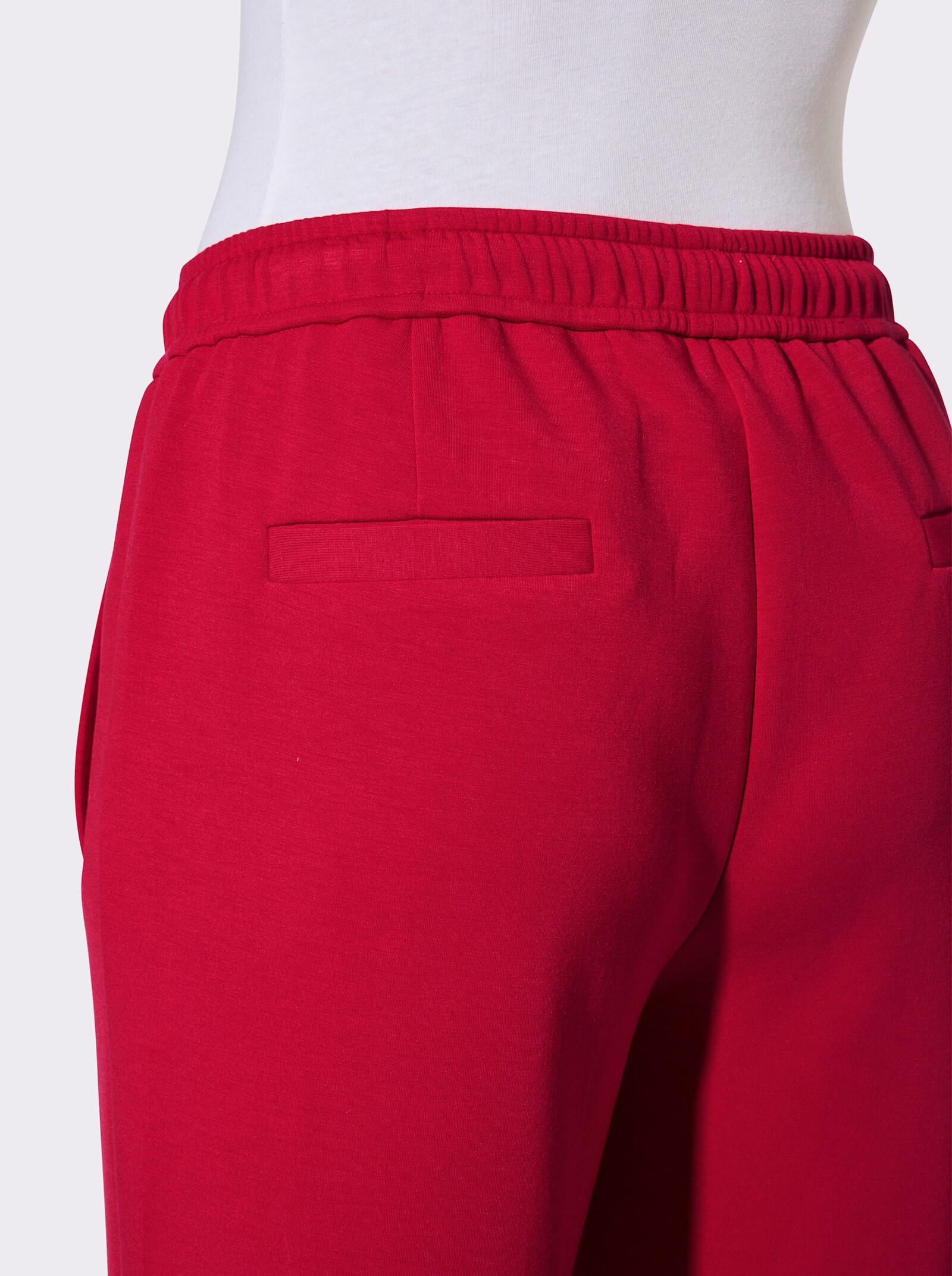 Schlupfhose in pflegeleichter Interlock-Qualität - rot