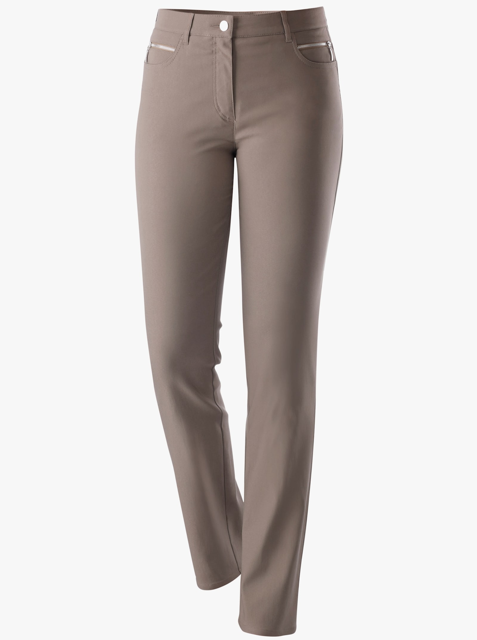 Stehmann Comfort line Thermohose in elastischer Bengalin-Qualität - taupe