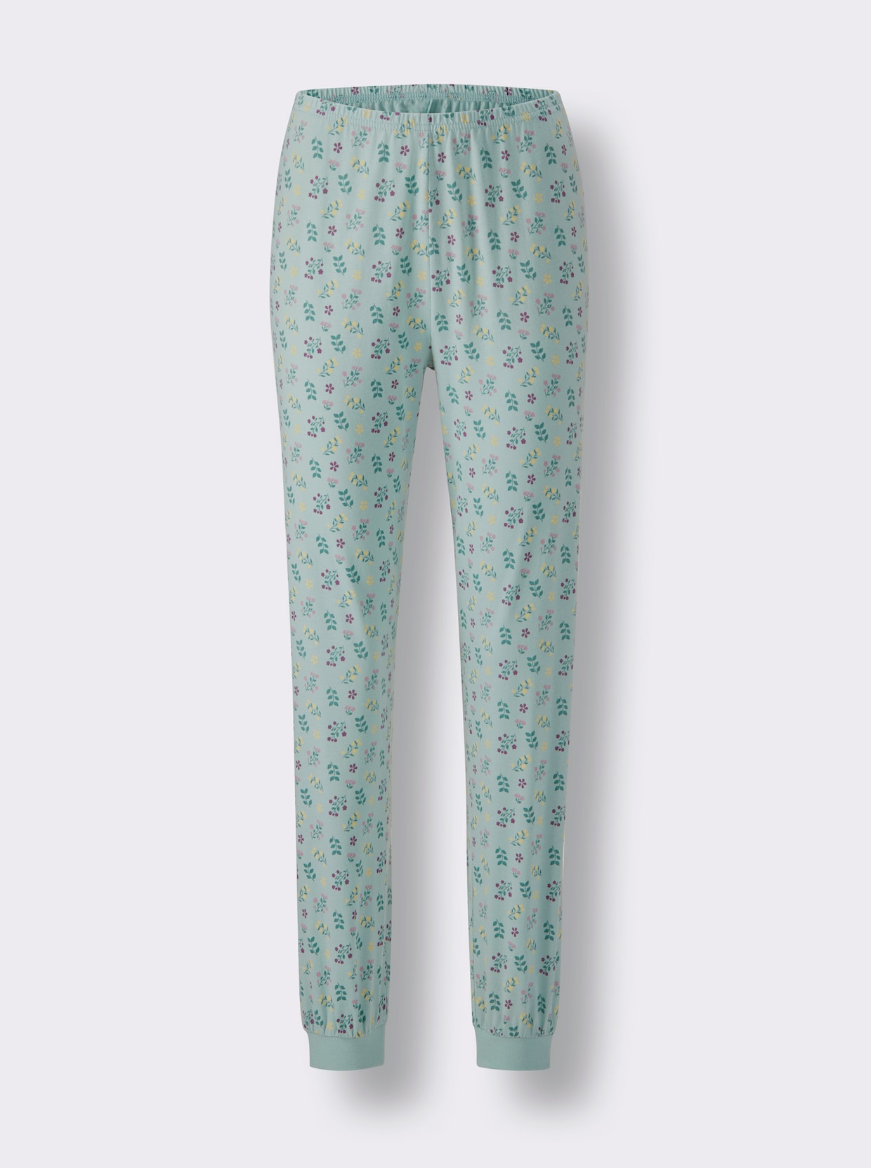 wäschepur Pyjamas - kalkmint-jade, med tryck