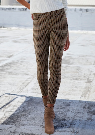 LASCANA Leggings - gold gemustert