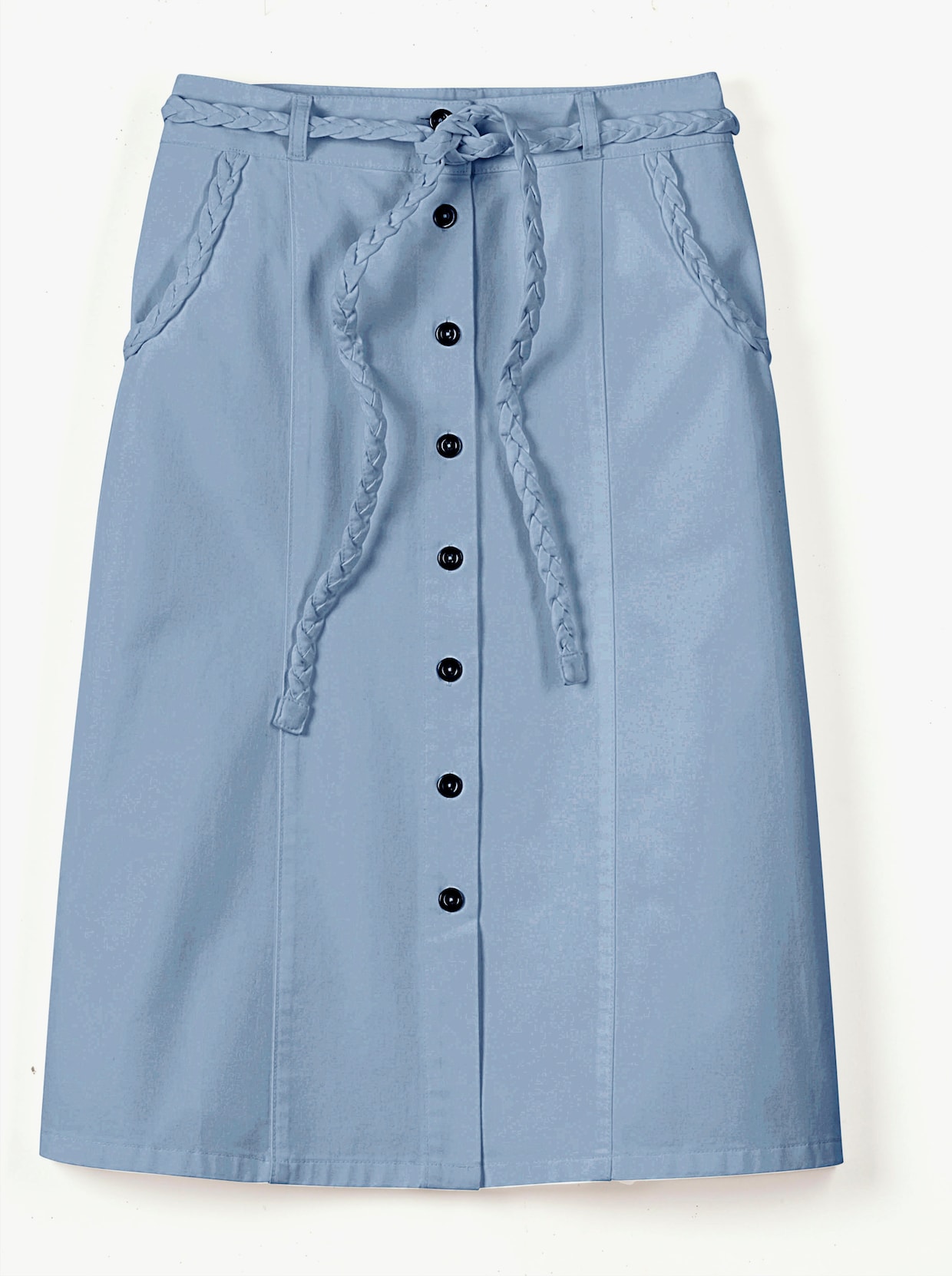 Džínová sukně - bělená modrá
