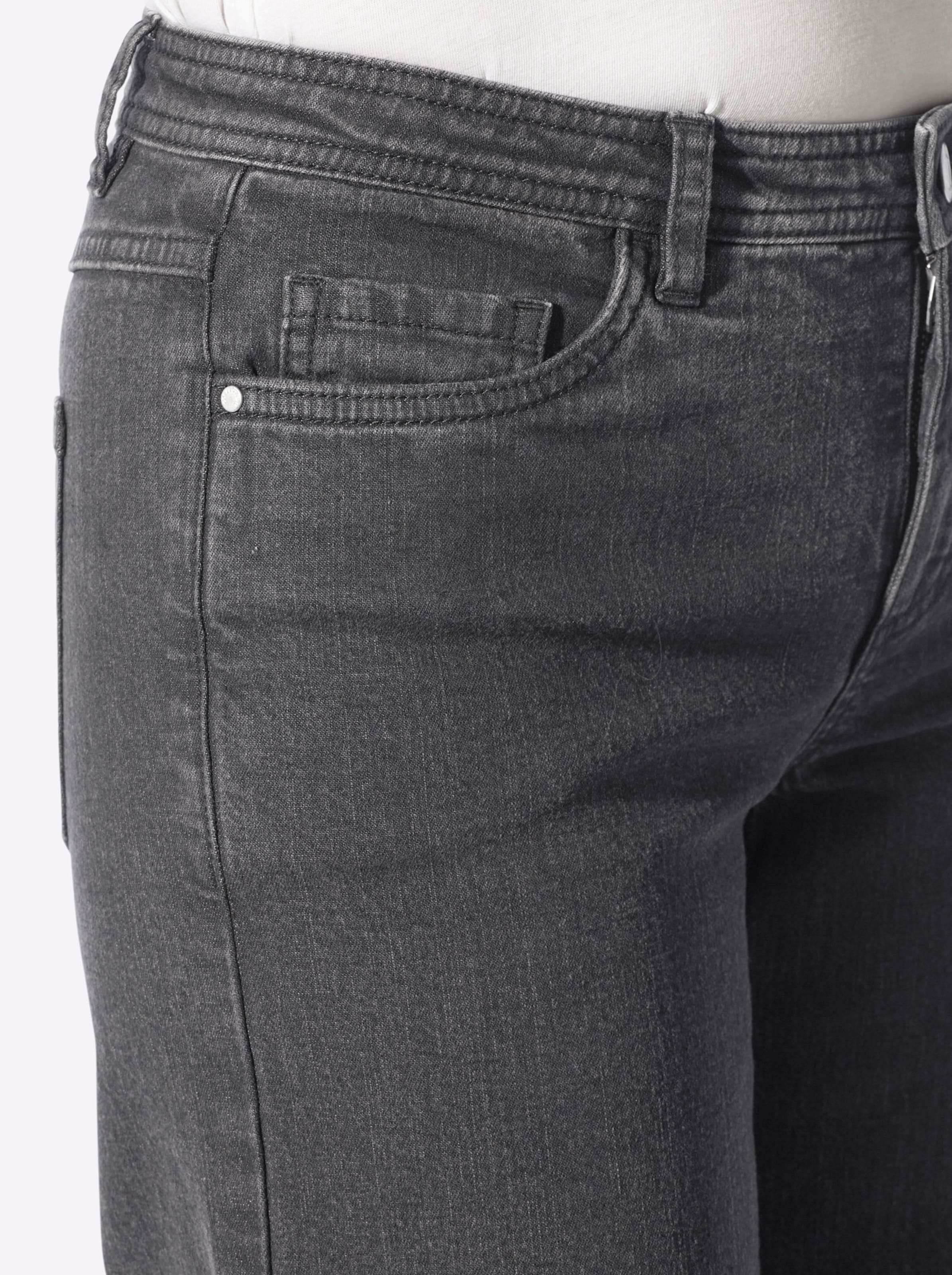 Grey Denim 5-Pocket-Jeans