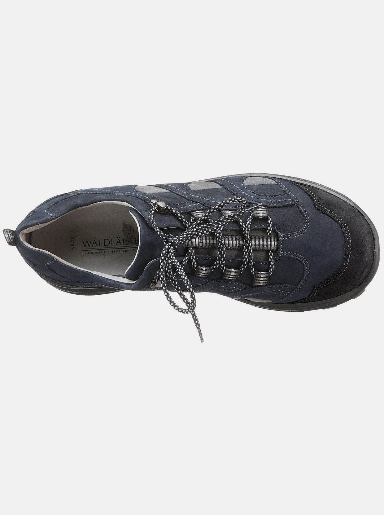 Waldläufer Chaussures à lacets - marine-noir