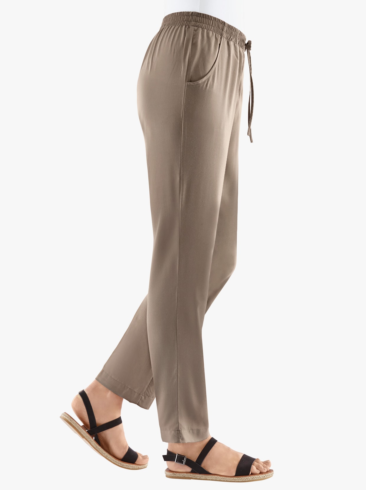 Geweven broek - taupe