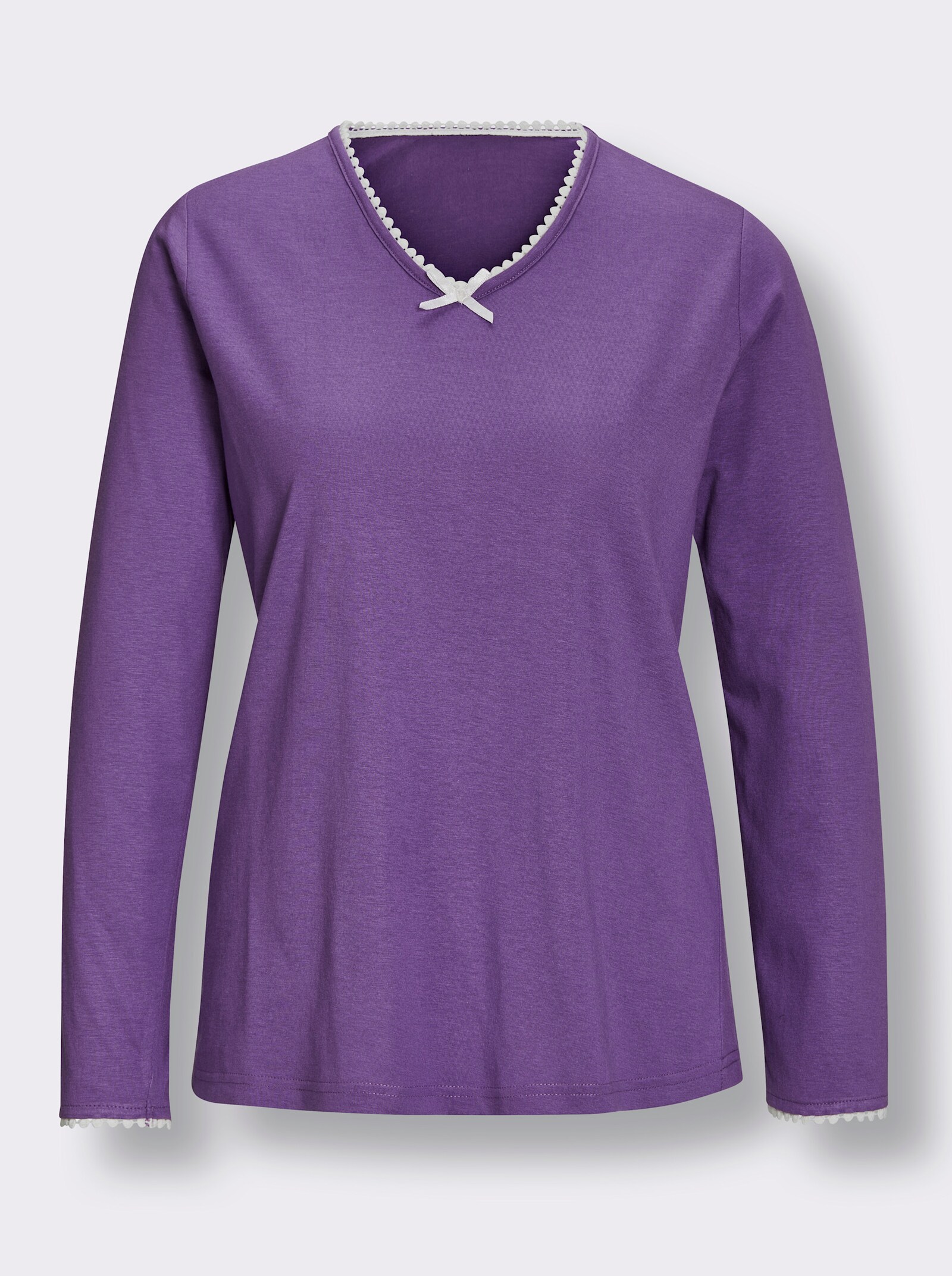 wäschepur Schlafanzug-Shirt - lila