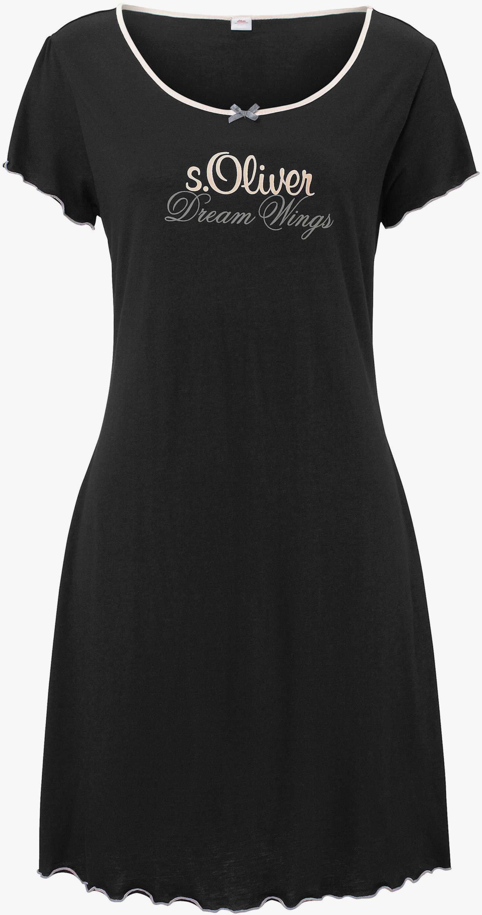 s.Oliver Nachthemd - schwarz