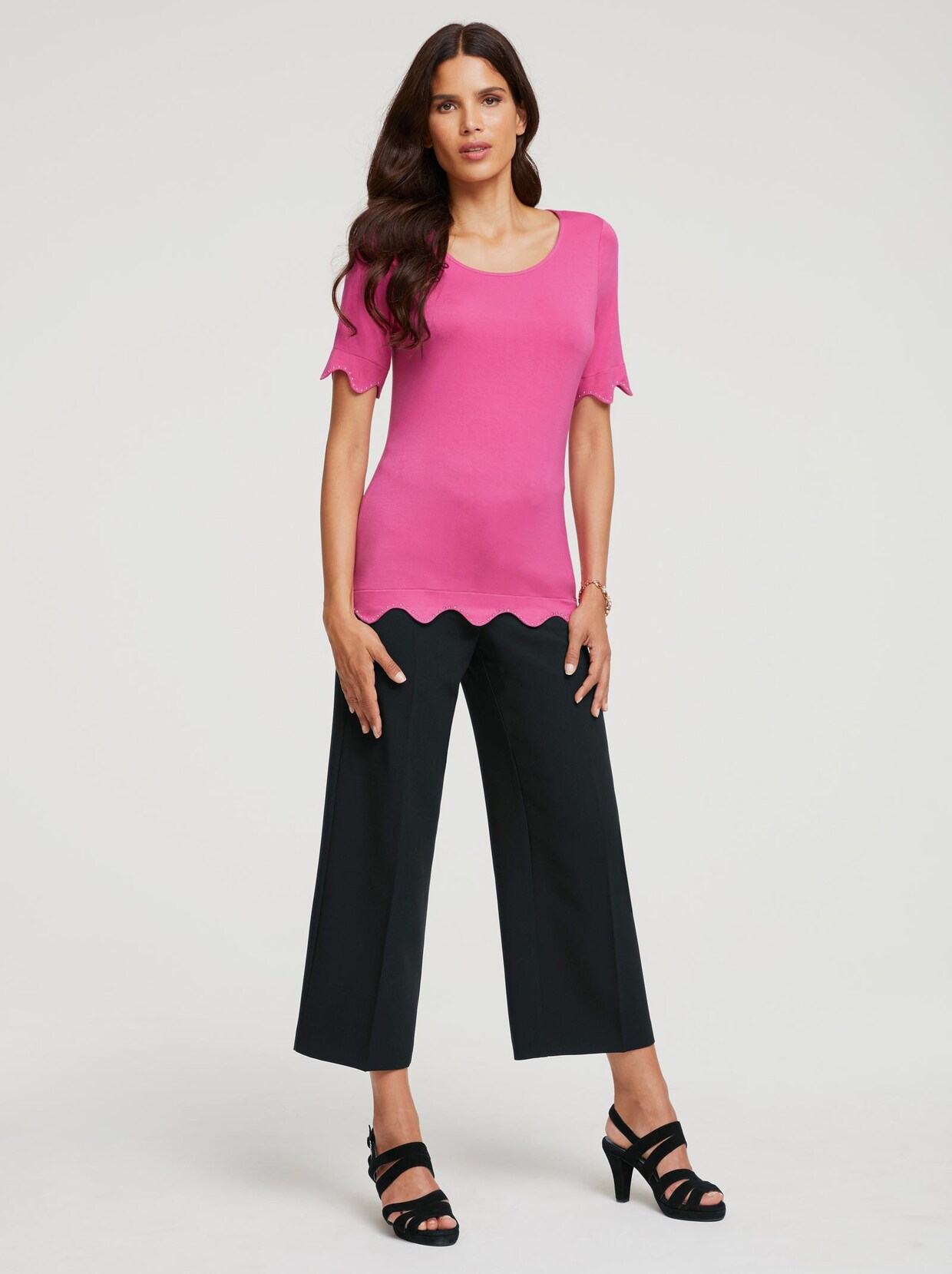 Ashley Brooke Shirt - fuchsia