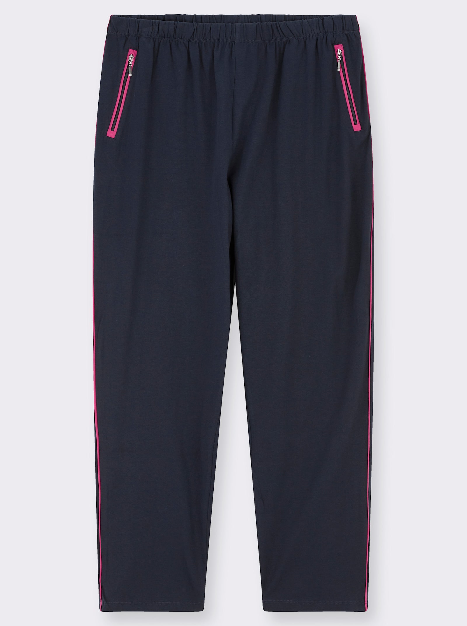 Freizeithose - marine-fuchsia