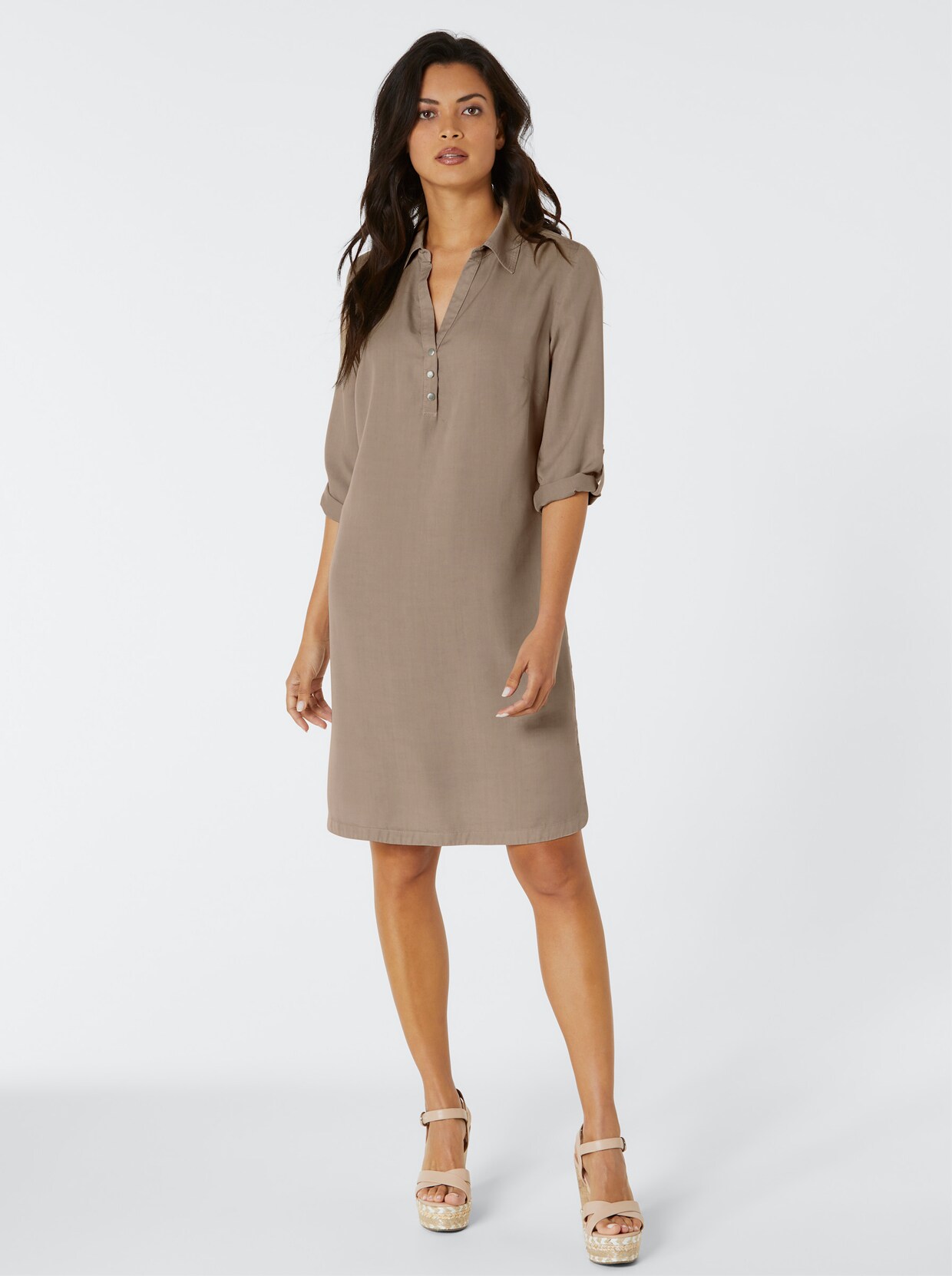 Creation L Premium Lyocell-Kleid - sesam