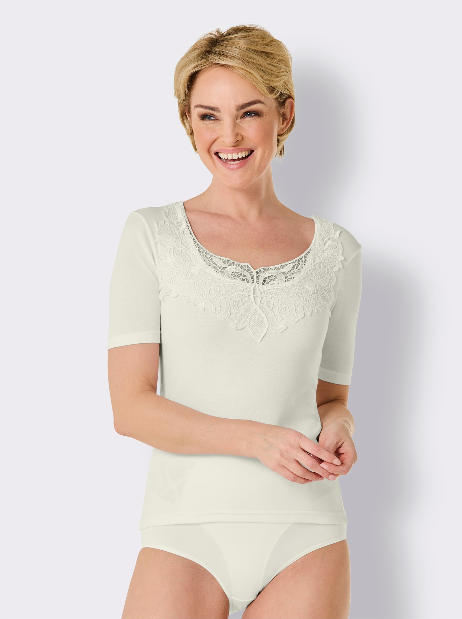 wäschepur Blazershirt - champagner