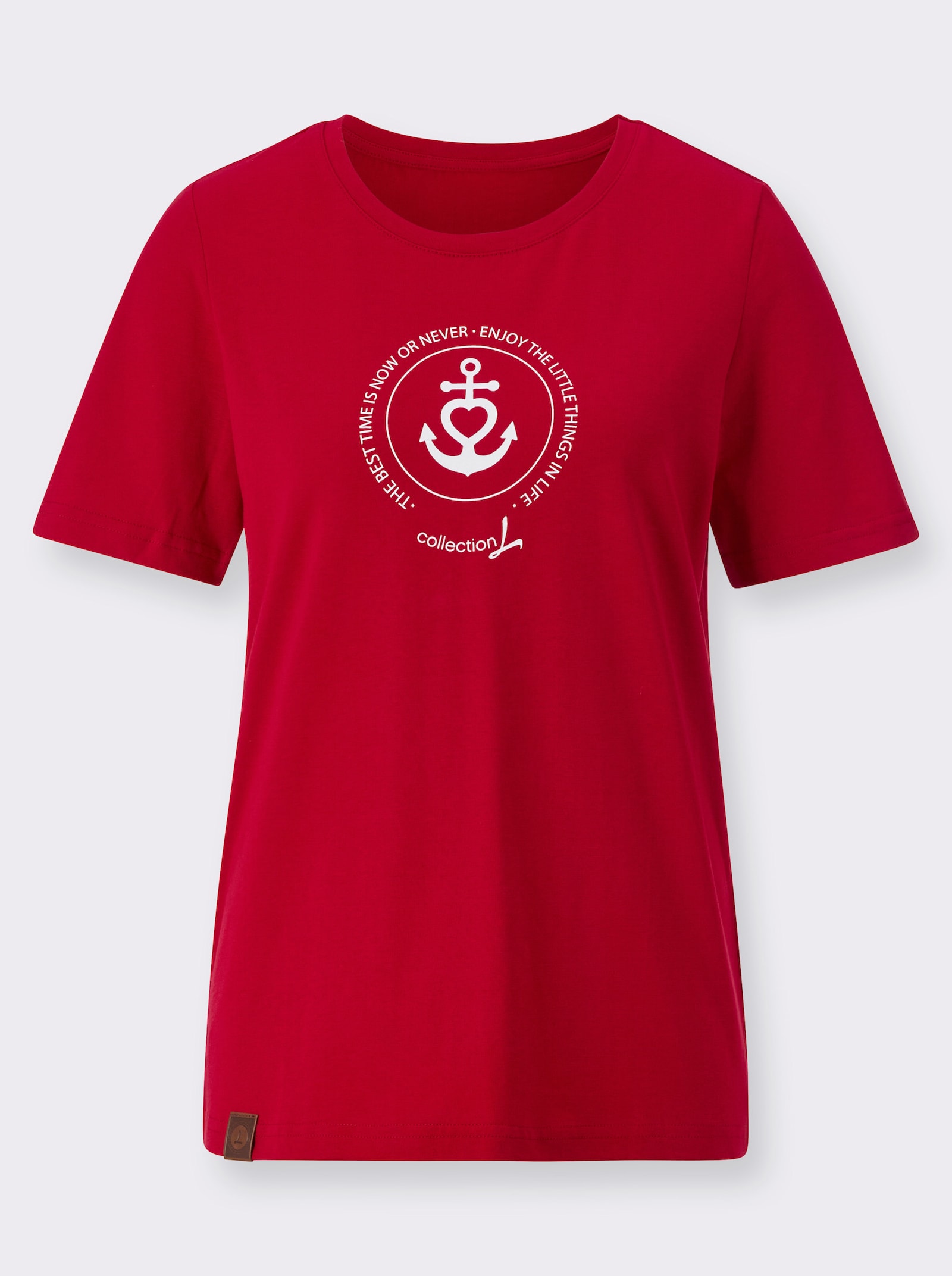 Tričko s námořnickým potiskem - červená