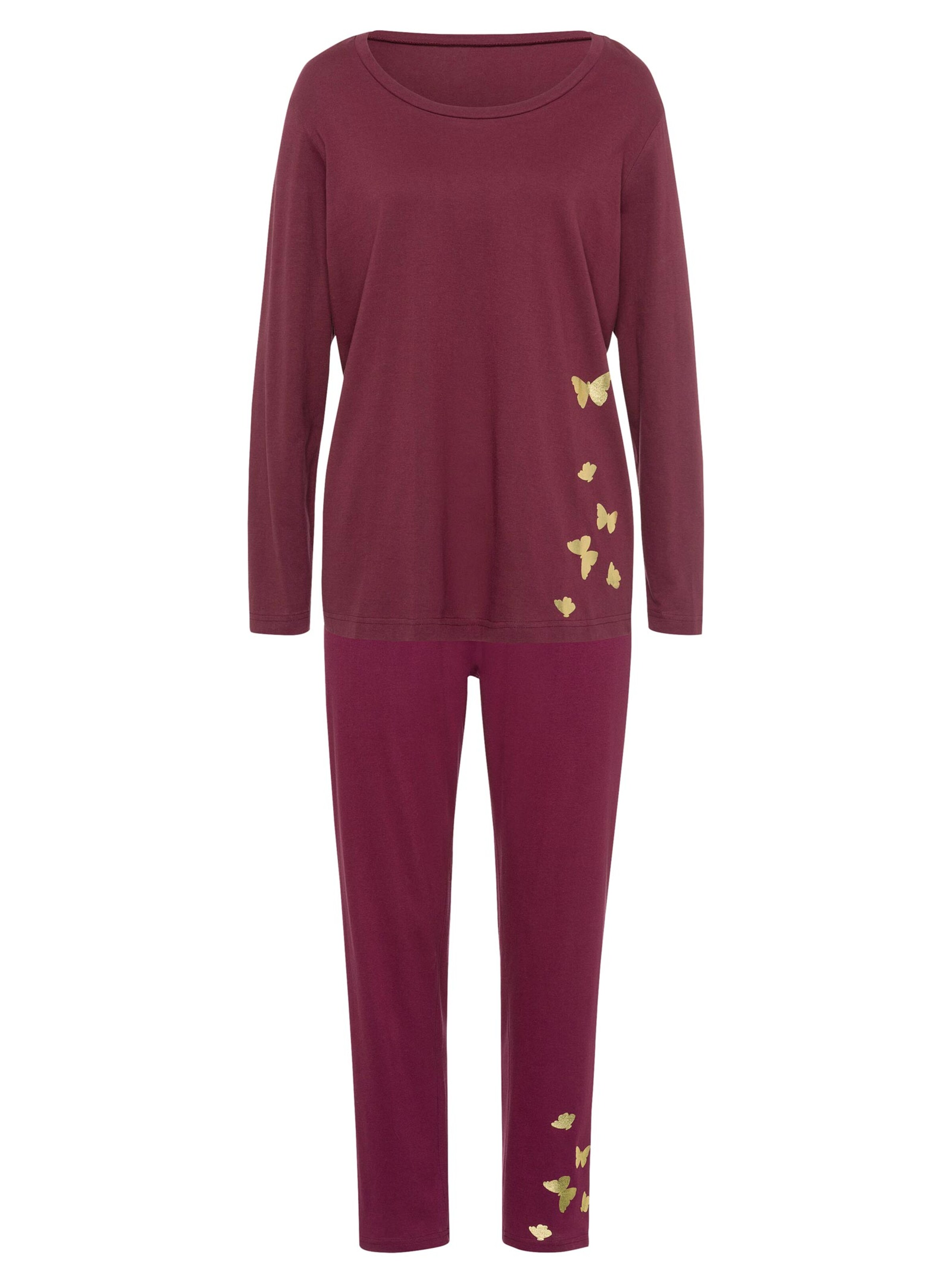 Schlafanzug - bordeaux