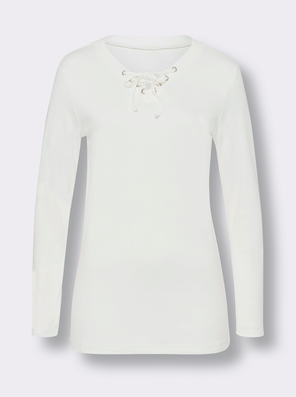 Shirt met lange mouwen - ecru