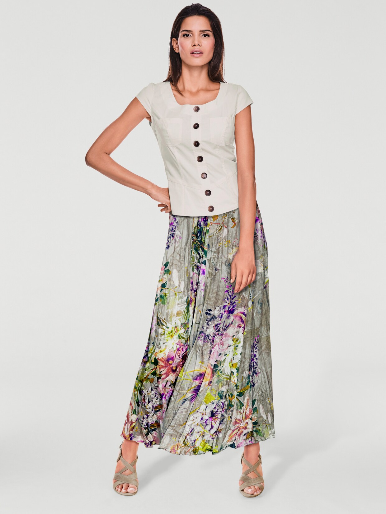 heine Blouse met schootje - ecru