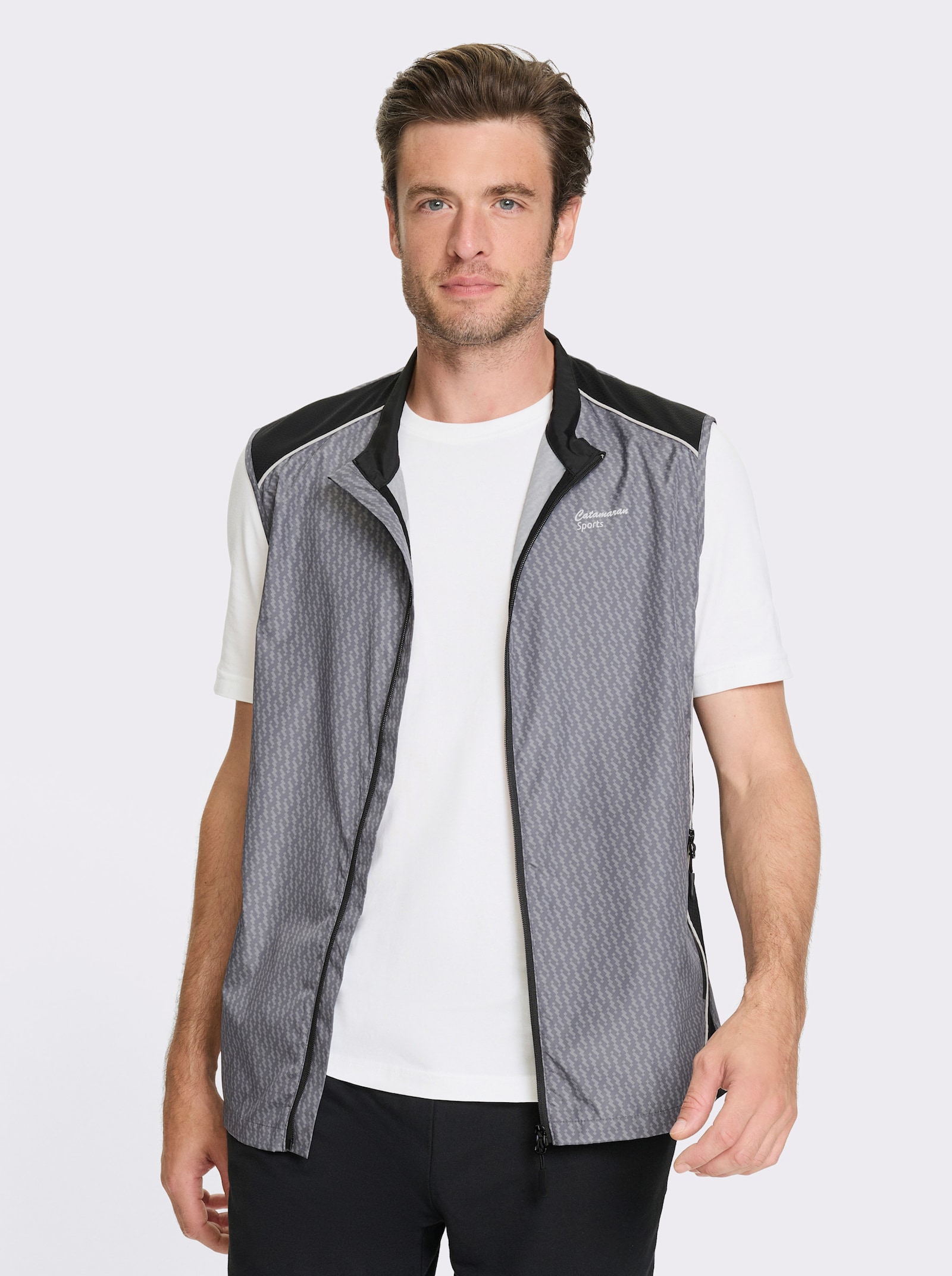 Catamaran Sports Functioneel gilet met ritszak achter - zwart