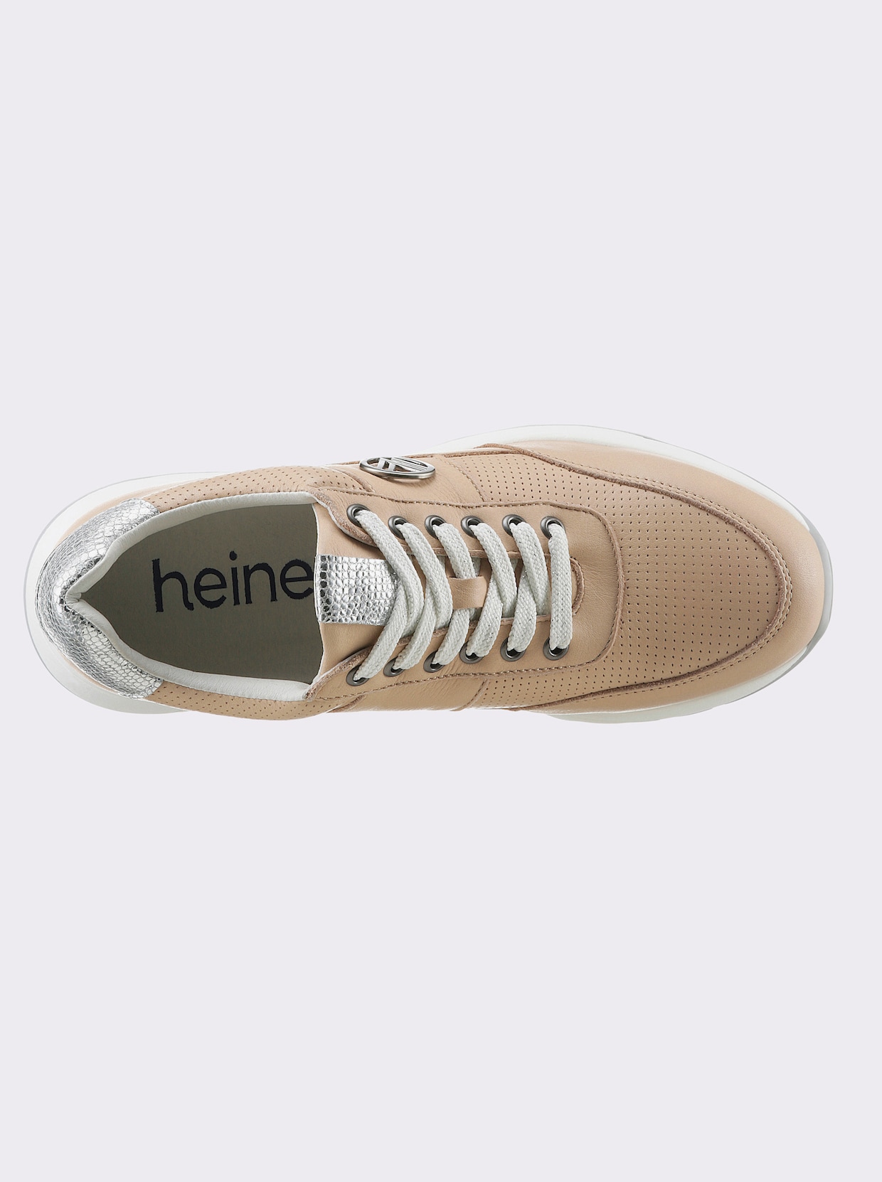 heine Sneaker - nude/zilverkleurig