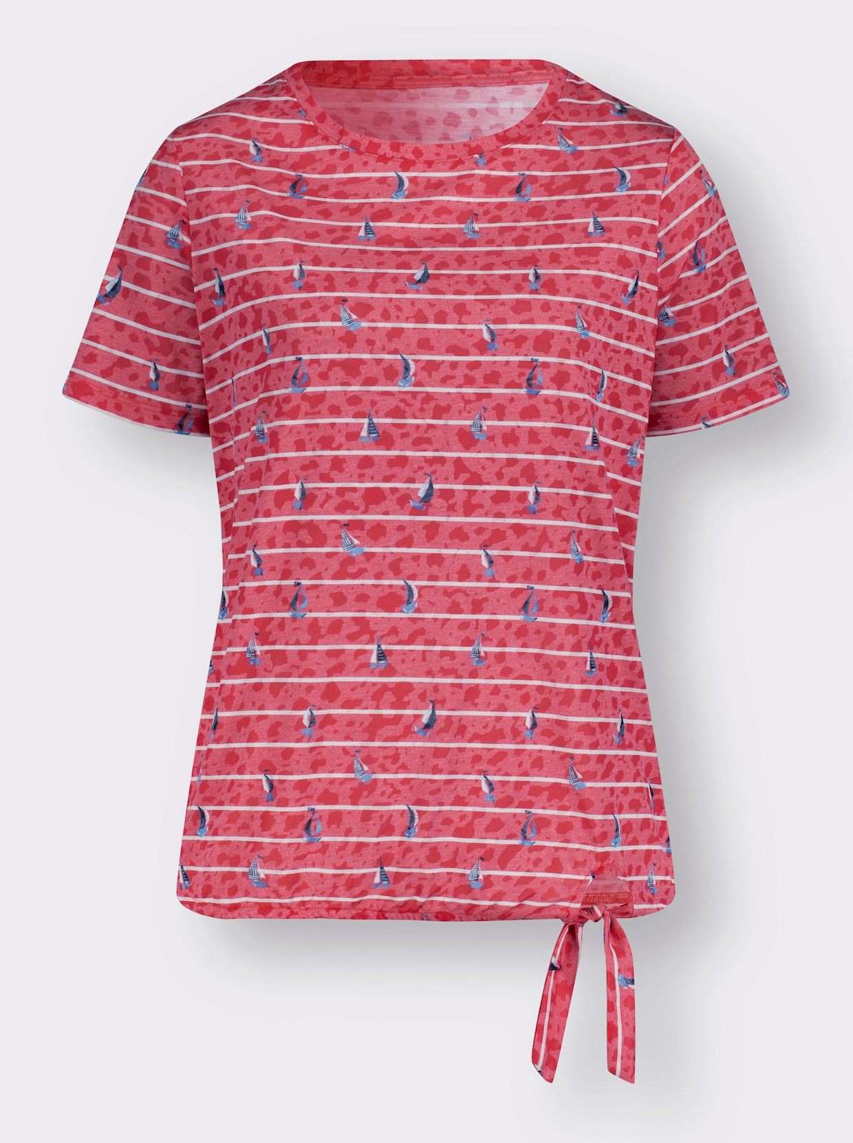 Rundhalsshirt - erdbeere-bedruckt