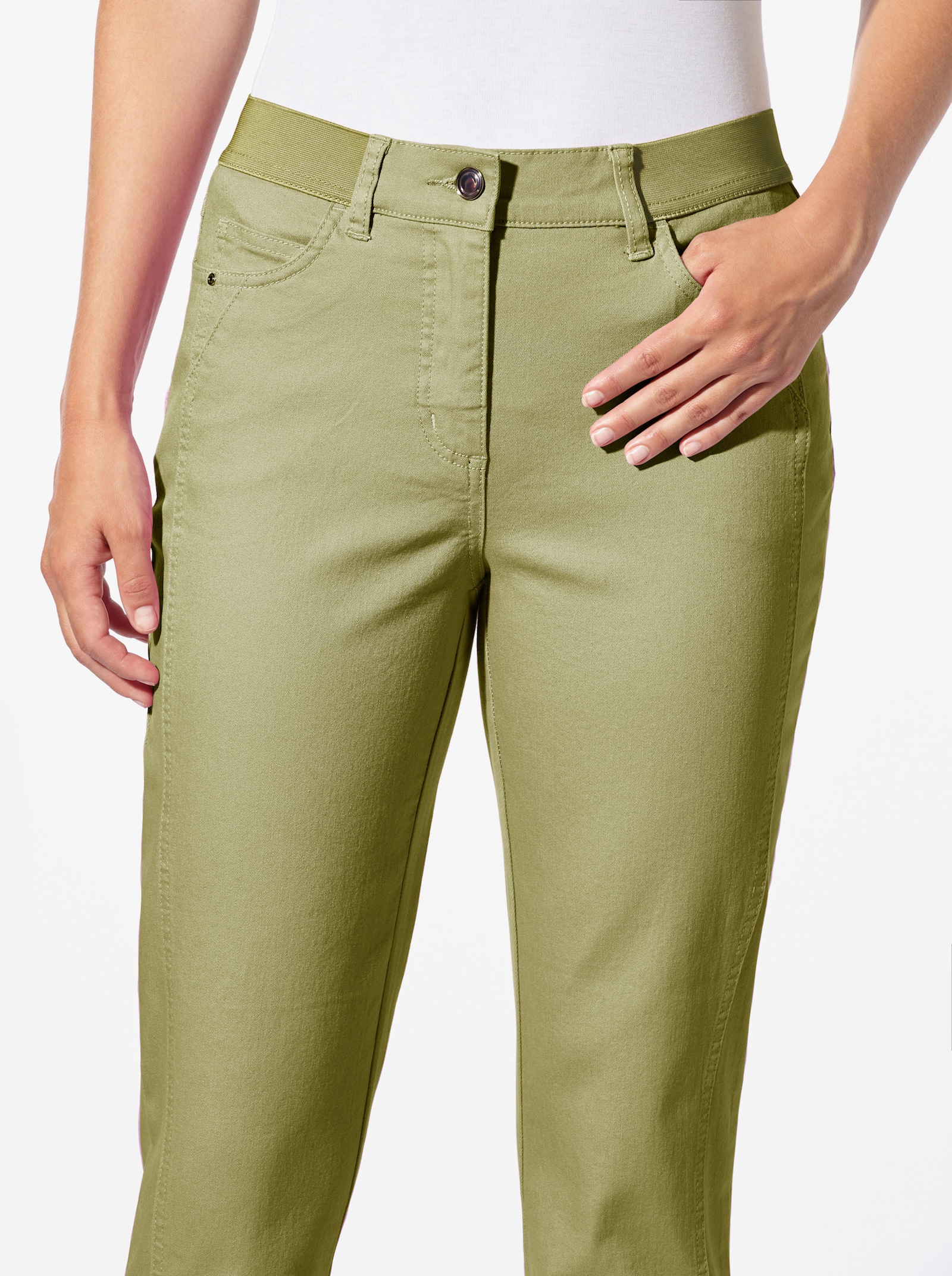 7/8-Hose in 5-Pocket-Form - schilf