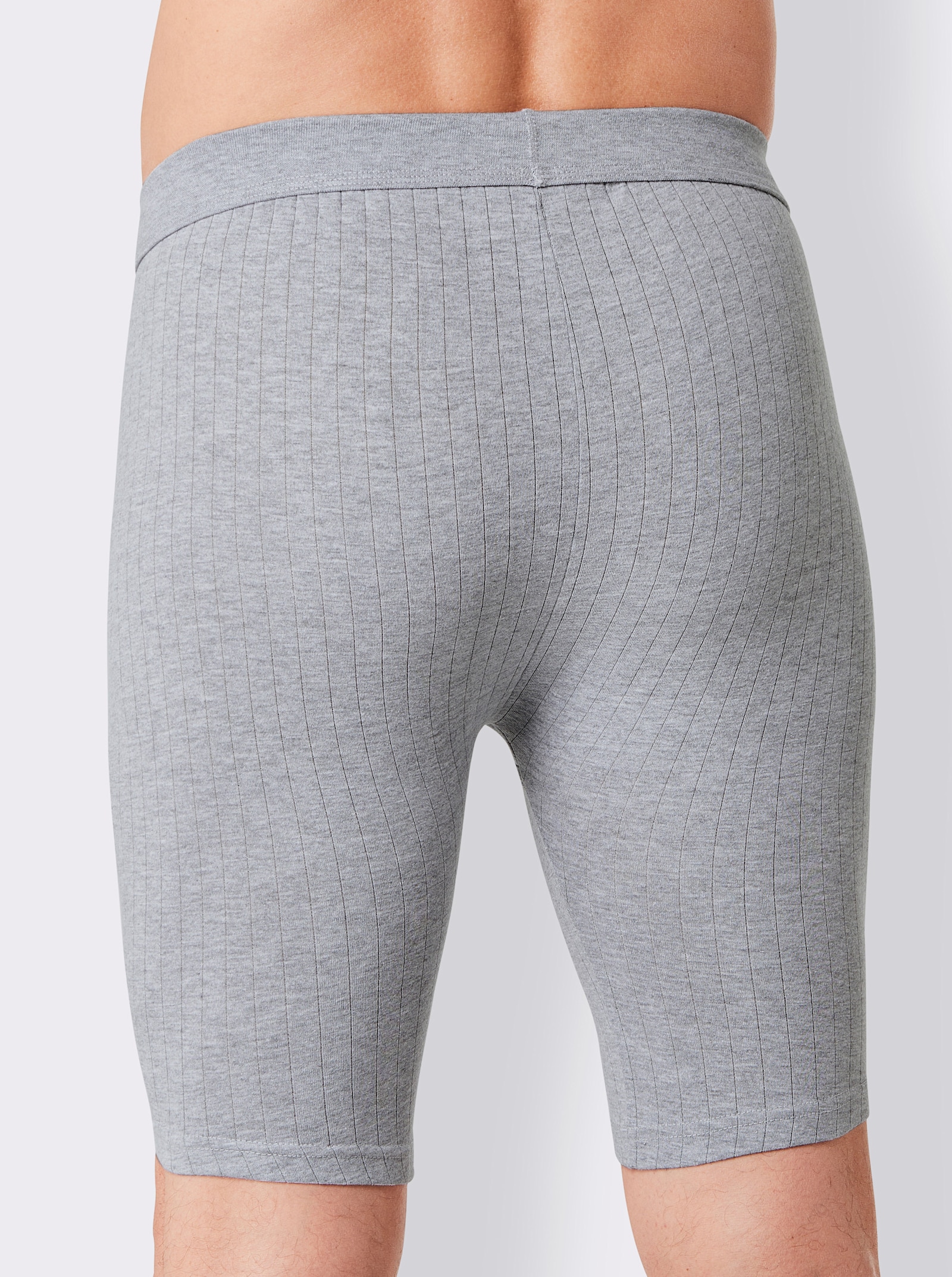 wäschepur men Kalhoty ke kolenům - šedá-melír