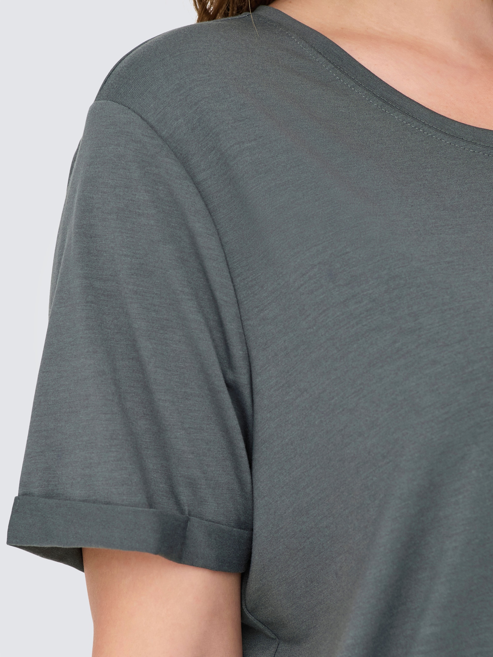 ONLY CARMAKOMA Kurzarmshirt - balsam green