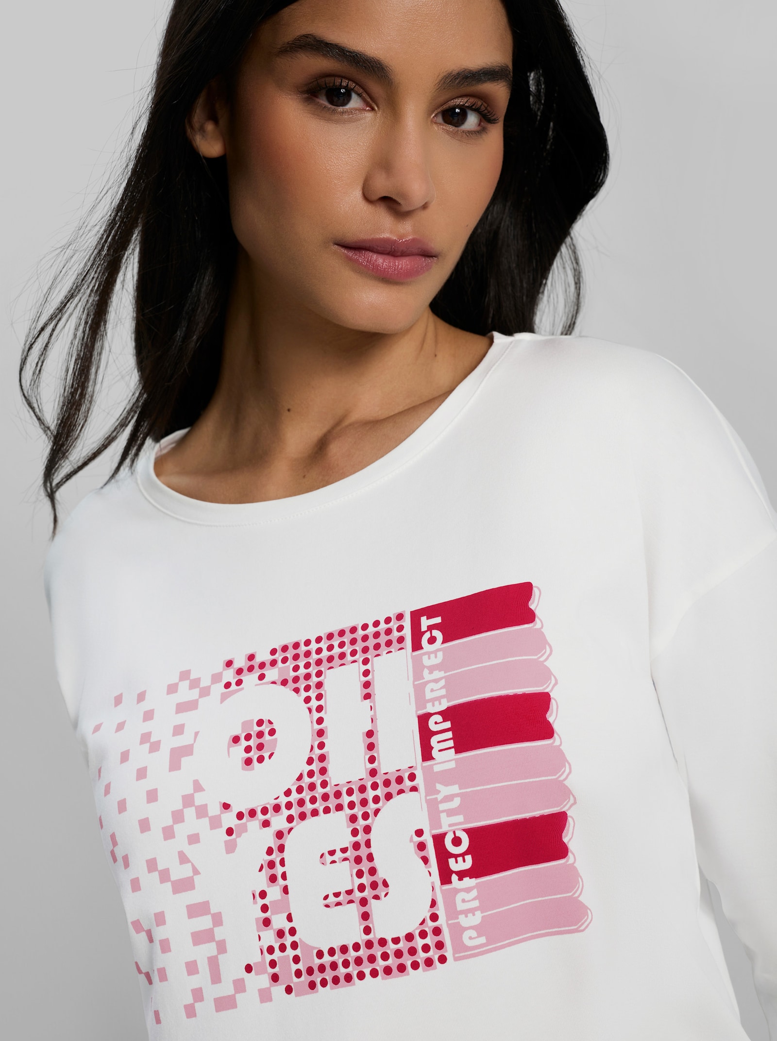 heine 3/4-Arm-Shirt mit Druck - ecru